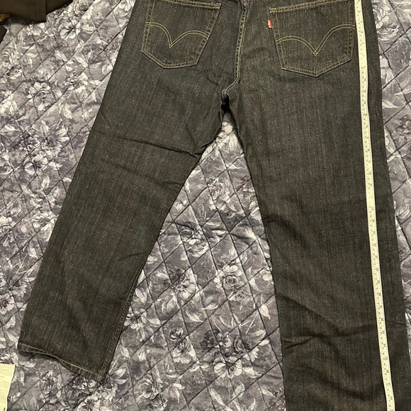 Levi's 559 Dark Gray Relaxed Men's Jeans - Picture 4 of 9